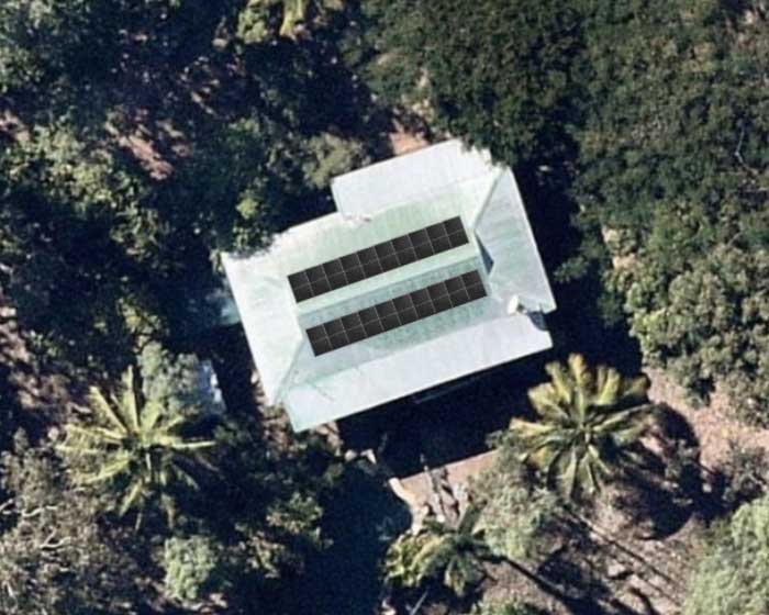 Photo of Aerial View of Ian's House roof_of_house
